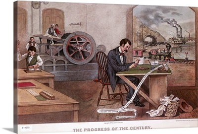 The Progress of the Century by Currier and Ives