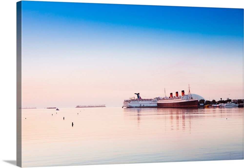 The Queen Mary greets you as you exit Long Beach's Rainbow Harbor and head out to the California ocean.