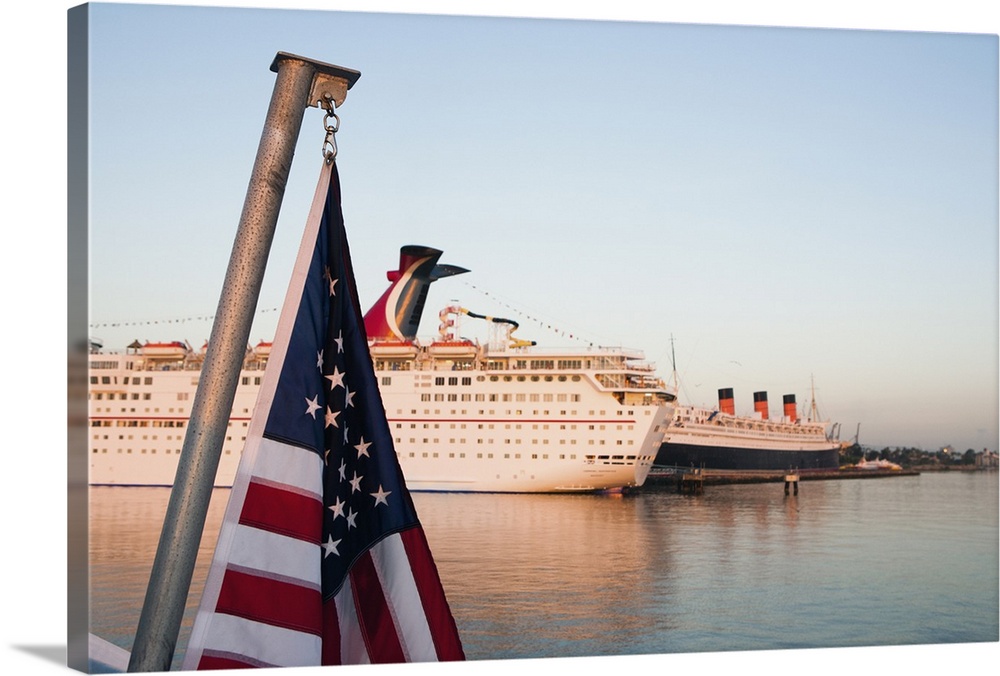 The Queen Mary greets you as you exit Long Beach's Rainbow Harbor and head out to the California ocean.