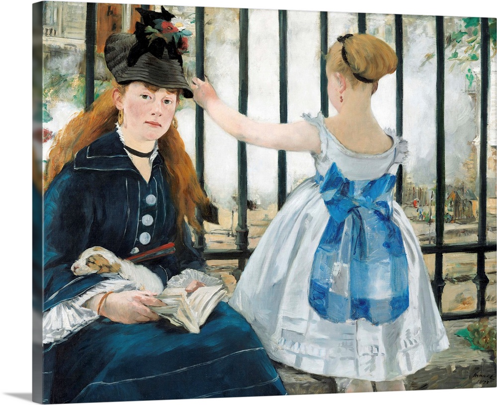 Edouard Manet (French, 1832-1883), The Railway, 1873, oil on canvas, 93.3 x 111.5 cm (36.7 x 43.9 in), National Gallery of...
