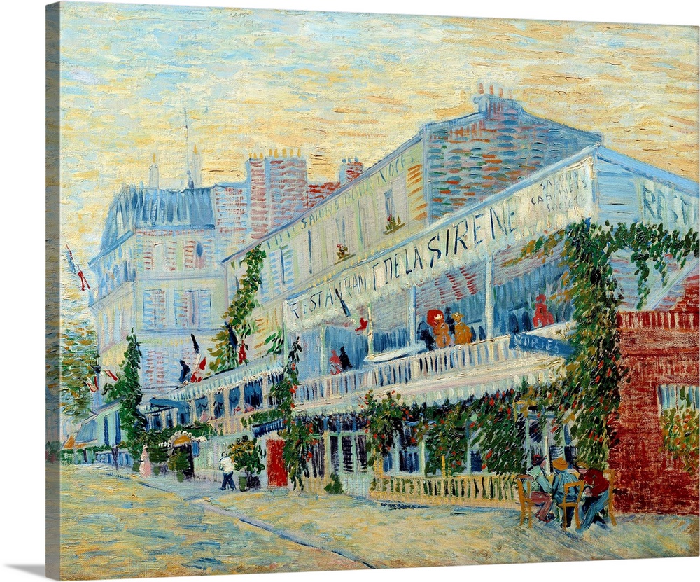 The Restaurant de la Sirene at Asnieres. Painting by Vincent van Gogh (1853-1890), 1887. 0,54 x 0,65 m. Orsay Museum, Paris