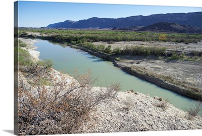 The Rio Grande river at Big Bend, Texas