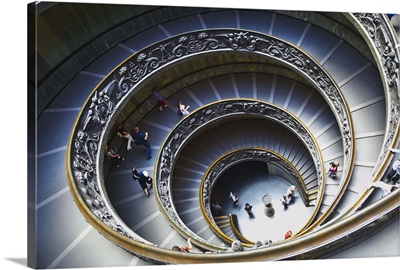 The Spiral Staircase at the Vatican Museum