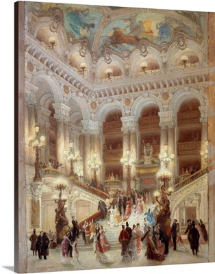 The staircase of the Opera Garnier by Louis Beroud