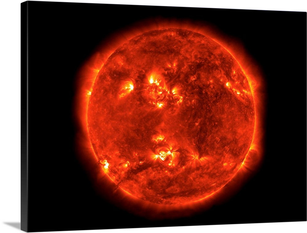 Image of the Sun, constructed from a mosaic of TRACE images.
