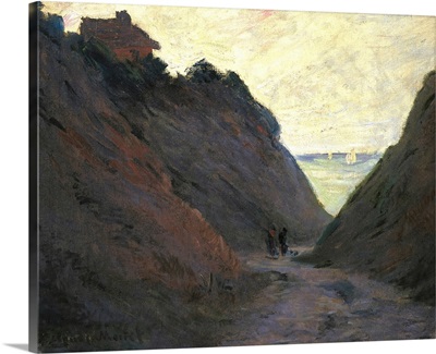The Sunken Road In The Cliff At Varengeville By Claude Monet