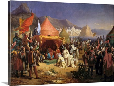 The Taking of Tripoli, April 1102 by Charles Alexandre Debacq