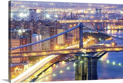 The three bridges of New York City