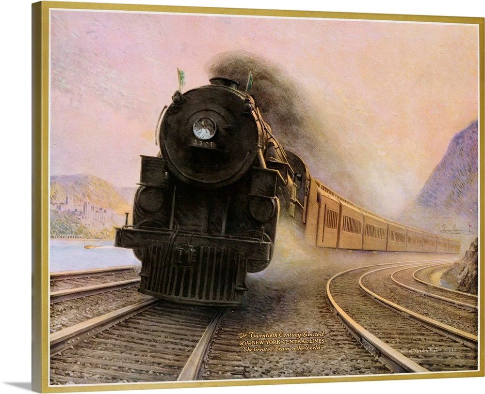 The Twentieth Century Limited Of The New York Central Lines Poster
