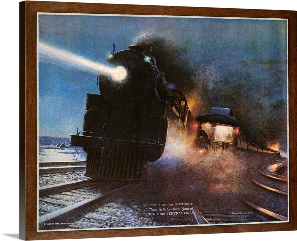 HARMON New York Central Railroad 20th CENTURY Ltd Train Poster Art Print 221 