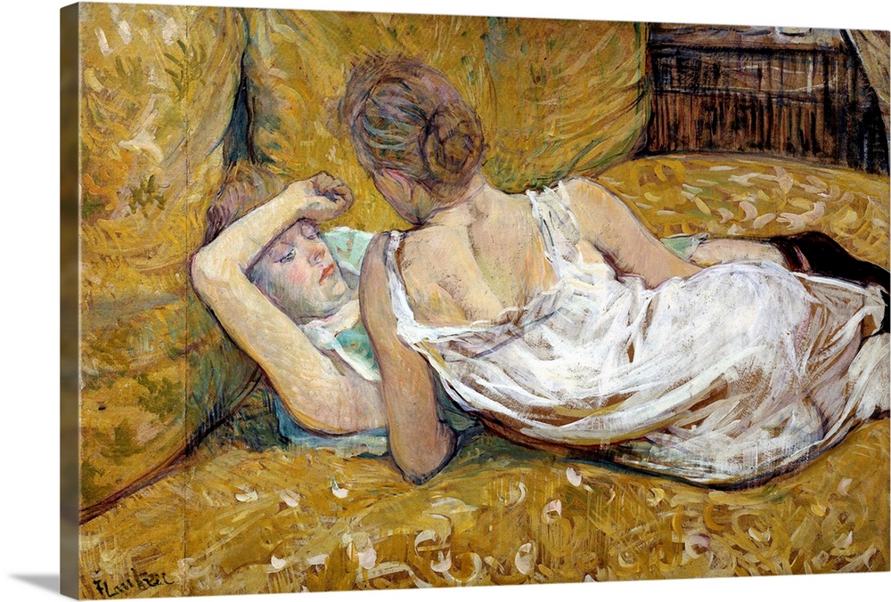 The two friends. Painting by Henri de Toulouse Lautrec (1864-1901), 1895. Private collection
