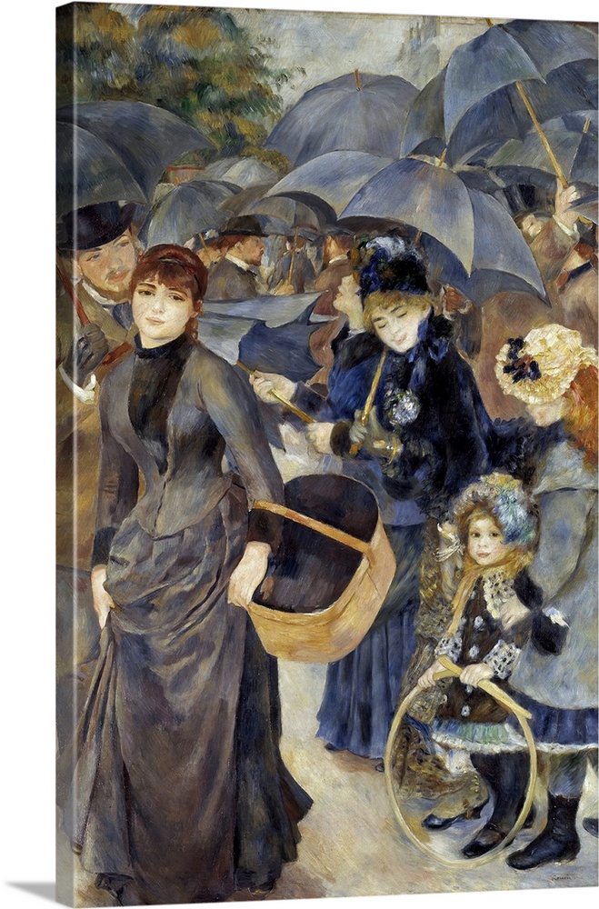 The umbrellas. Painting by Pierre-Auguste Renoir (1841-1919). 1881-1886. National Gallery, London.