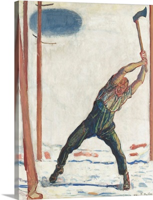 The Woodcutter By Ferdinand Hodler