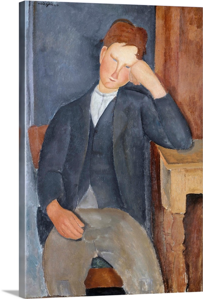 Amedeo Modigliani (French, 1884-1920), The Young Apprentice, 1918-19, oil on canvas, 100 x 65 cm (39.4 x 25.6 in), Musee d...