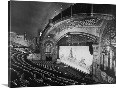 This is a view of Atlanta's Fox Theatre, one of the last grand palaces of the film world