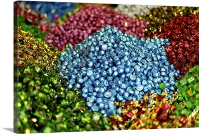 Thousands of individually wrapped candies and chocolates, spice market, Istanbul