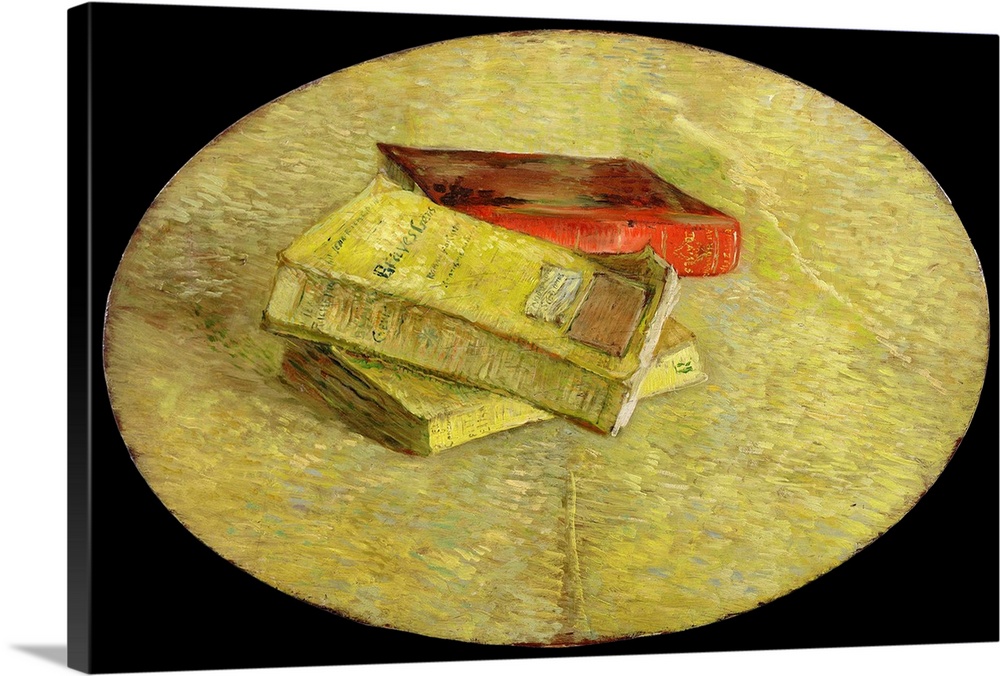 Vincent van Gogh (Dutch, 1853-1890), Three Books, 1887. Oil on panel, 48 x 31 cm (18.9 x 12.2 in). Van Gogh Museum, Amster...
