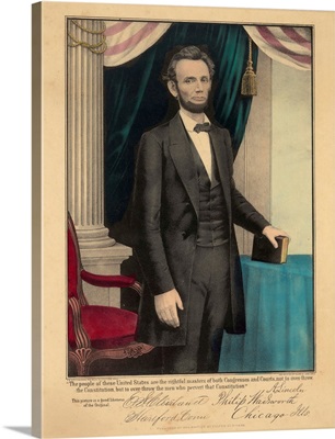 Three-Quarter Portrait Of Abraham Lincoln