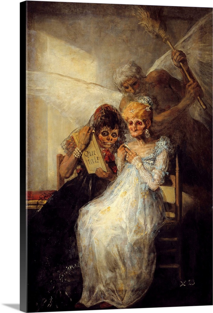 Time or the Old Women. Painting by Francisco de Goya (1746-1828), 1808. 1,81 x 1,25 m. Beaux-Arts Museum, Lille, France