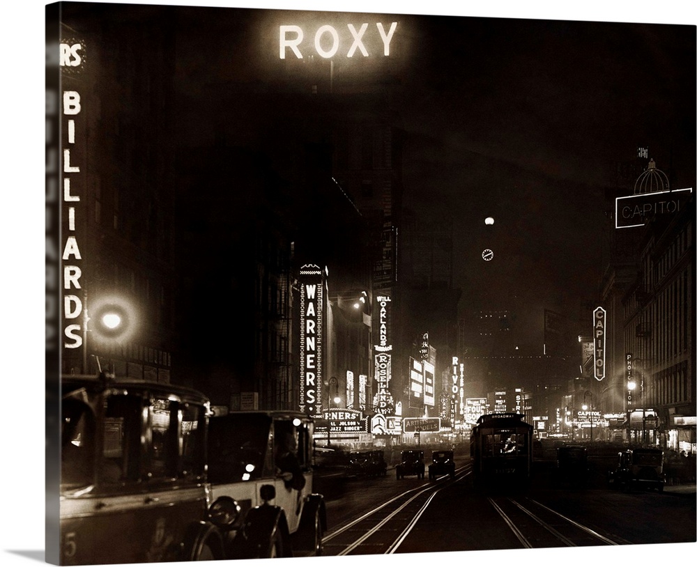 Times Square At Night, Circa The 1920's