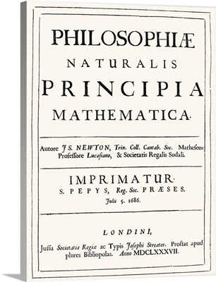 Title Page of Newton's Philosophiae Naturalis Principia Mathematica