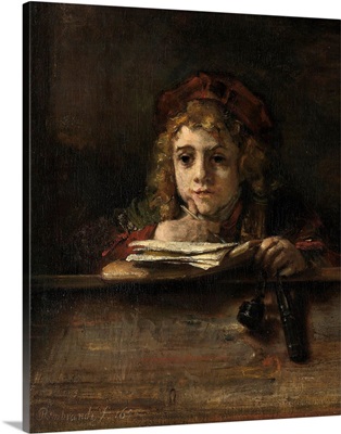 Titus Van Rijn, The Artist's Son, Reading By Rembrandt Van Rijn