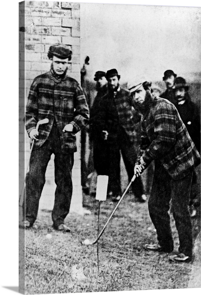 Tom Morris Preparing To Swing His Golf Club