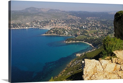 Top View from bay in Cassis, France - French Riviera.