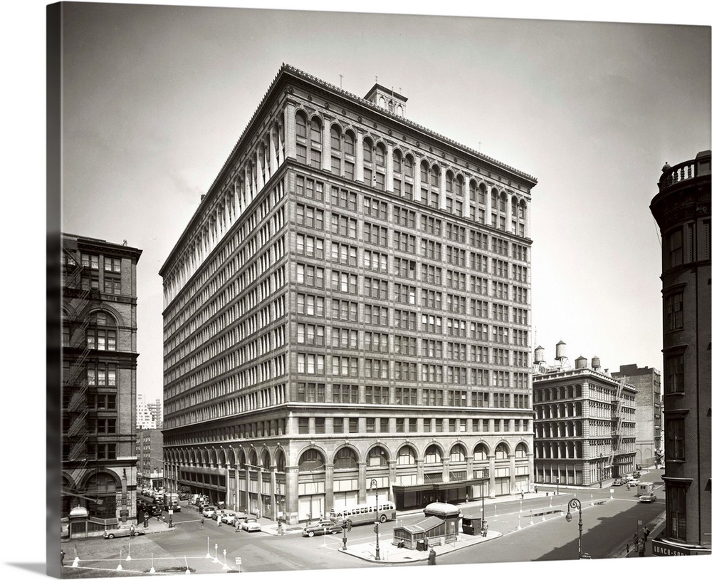 New York City: Former John Wanamaker Manhattan Department Store Properties--large structure and smaller building to its ri...