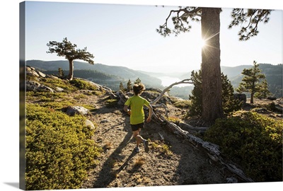 Trail running in the Sierra Mountains