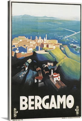 Travel Poster for Bergamo, Italy