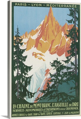 Travel Poster for French Alps