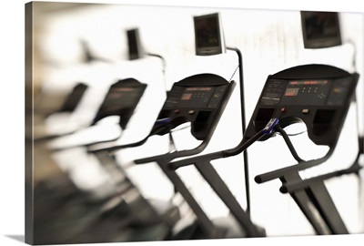 Treadmills in gym