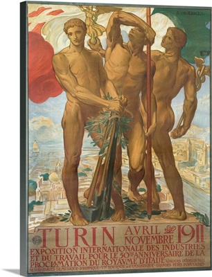 Turin Poster By Adolfo De Karolis