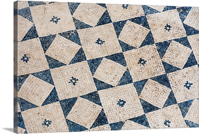 Turkey, Ephesus, Private house floor mosaic pattern