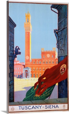 Tuscany-Siena Travel Poster
