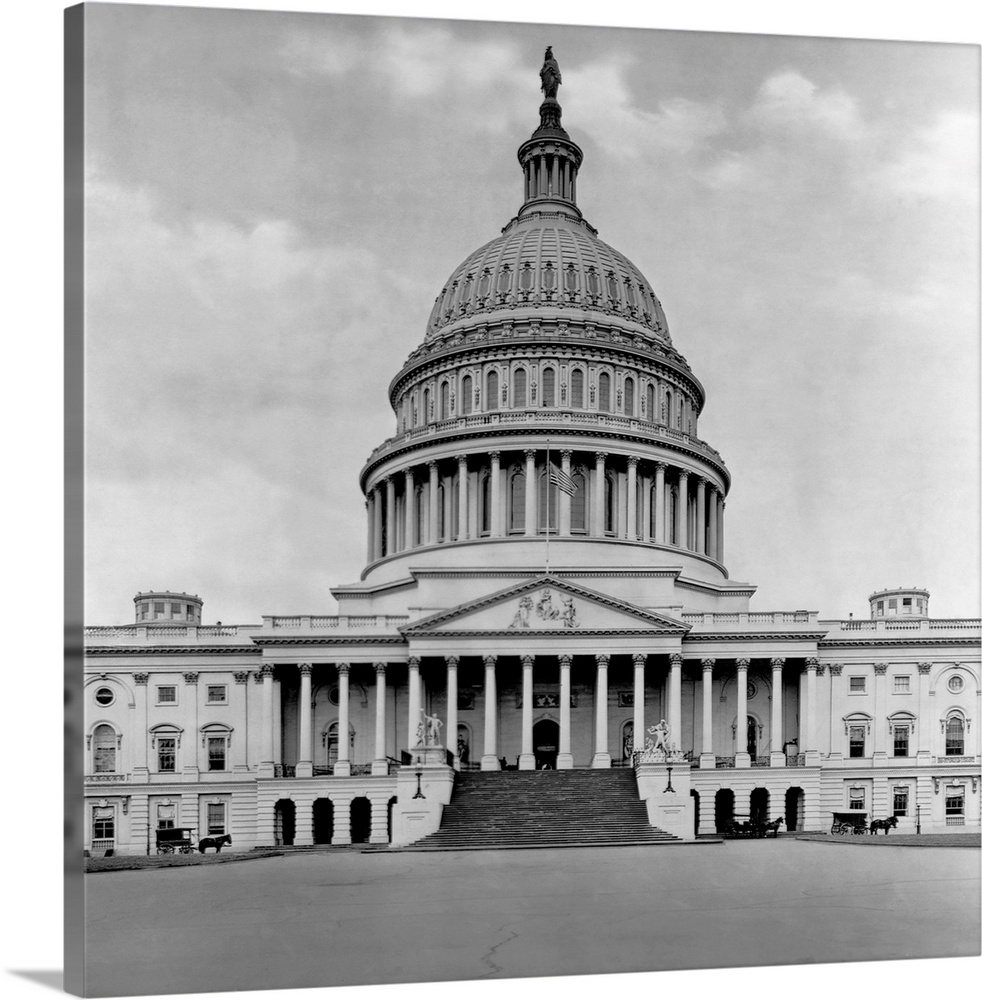The U. S. Capitol in Washington D. C., ca. 1905.