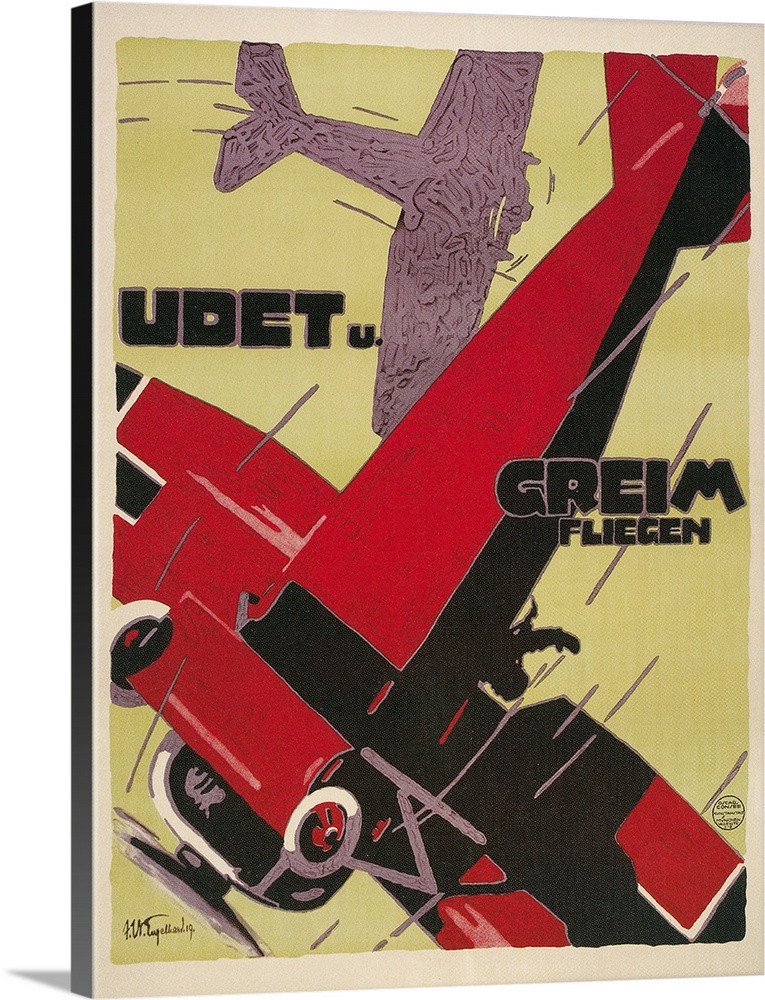 Udet and Greim Air Show Aviation Poster.