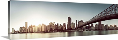 Upper East Side, Queensboro Bridge, Manhattan skyline, New York City