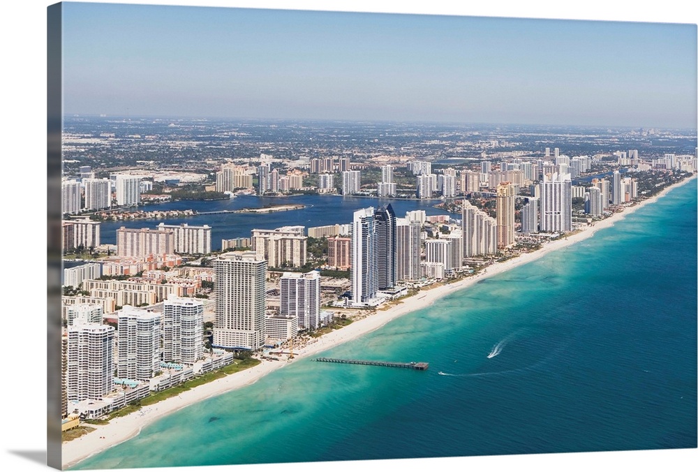 USA, Florida, Miami cityscape as seen from air