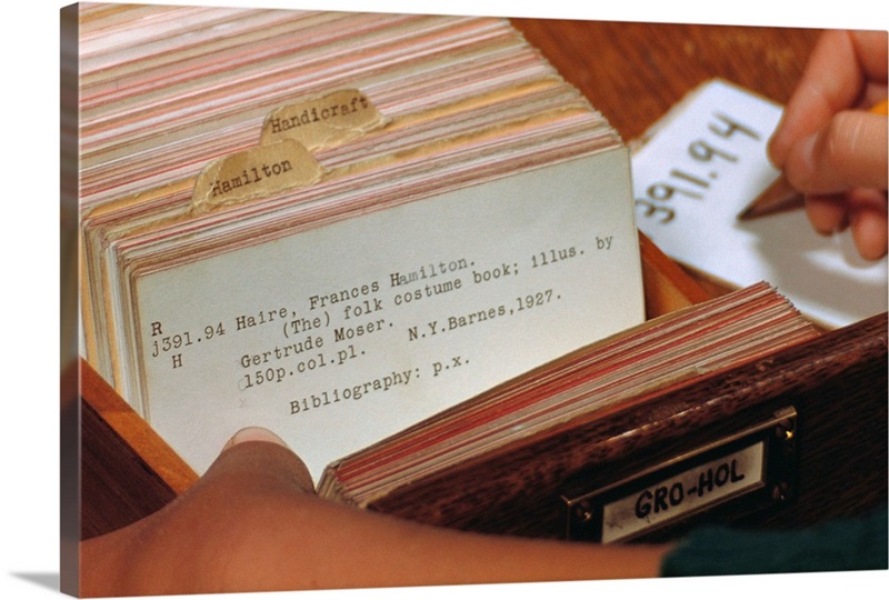 Using Library Card Catalog Great Big Canvas