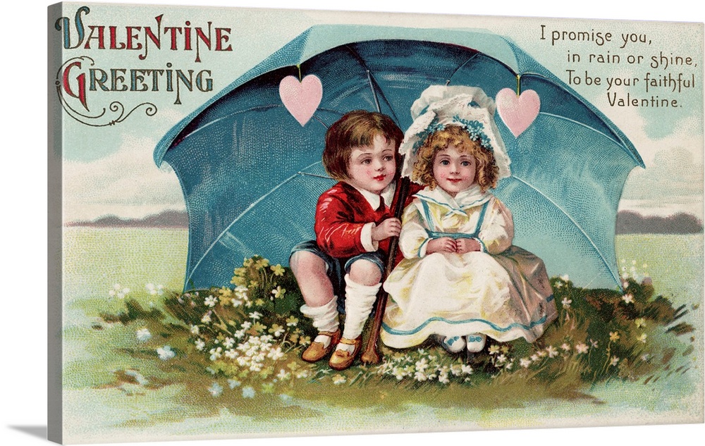 A Valentine postcard from circa 1910.