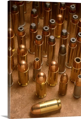 Variety of handgun bullets