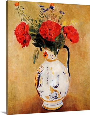 Vase With Flowers By Odilon Redon