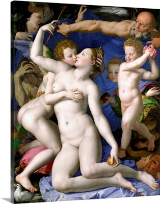 Venus, Cupid, Folly And Time (Allegory Of The Triumph Of Venus) By Agnolo Bronzino