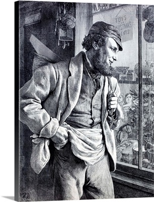 Victorian Moral Illustration Of A British Workman