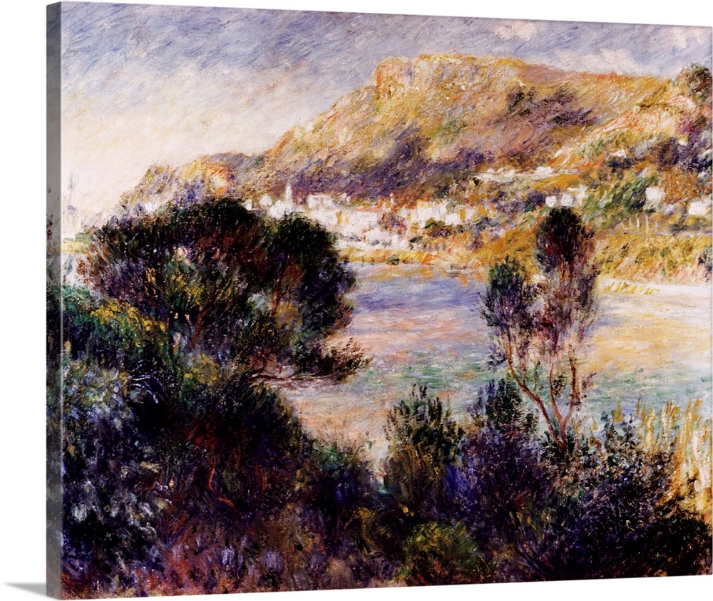 View From Cap Martin Of Monte Carlo By Pierre Auguste Renoir