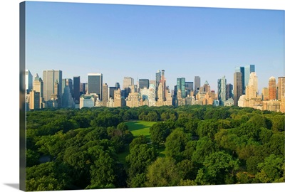 View Of Central Park Southwest From Hot Air Balloon