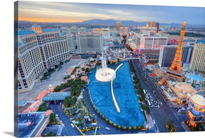 View of city, Las Vegas, Nevada, USA.