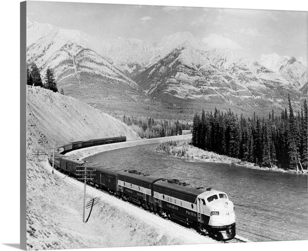 CANADA- DIESEL POWERED TRAIN OF THE CANADIAN PACIFIC RAILROAD. UNDATED